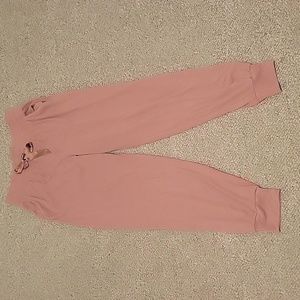 Victoria Sectret, size Medium, mauve, ribbed, pj pants. With string/bow.